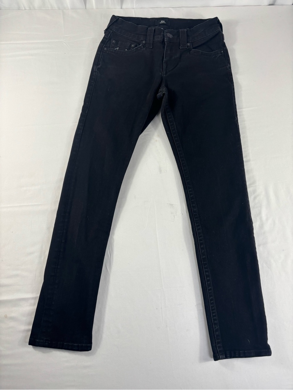 True Religion Geno No Flap Black Slim Jeans 28